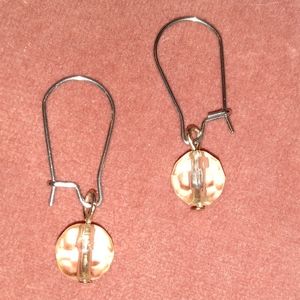 Faceted Smooth Sparkle Glass Little Beads Handmade Earrings Stainless Steel New